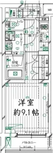レガリス明大前【2階】の間取り