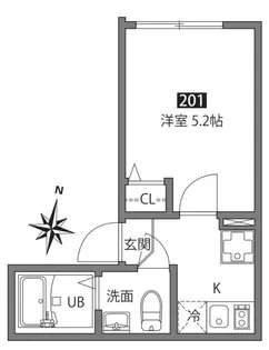 ブリーズTAGARA【2階】の間取り
