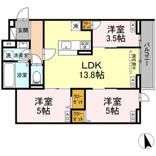 セレスティア下石神井【2階】の間取り