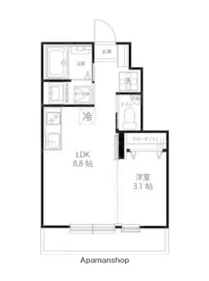 CASA SIMPATIA小金井【1階】の間取り