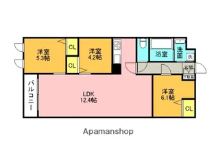 THE BELUGA 世田谷 RESIDENCE【2階】の間取り