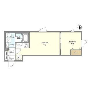 ネオアーバンレジデンス方南町【2階】の間取り