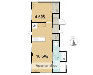コーポ サンフラワー 令和7年11月リフォーム物件【1階】の間取り