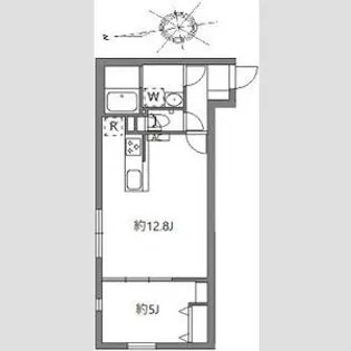 グランピア中野坂上【1階】の間取り