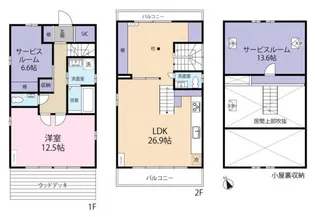 東京都武蔵野市吉祥寺北町3丁目【一戸建】の間取り