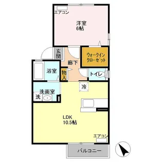 グランドゥール【2階】の間取り