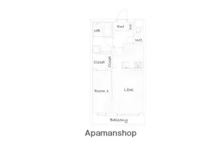 LA VIA BELLE成城【1階】の間取り