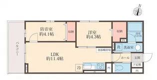 LIBERTE井草【1階】の間取り