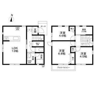 東京都西東京市泉町4丁目【一戸建】の間取り