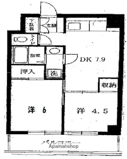 サンパレス【3階】の間取り