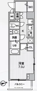 ALIVIS中野【2階】の間取り