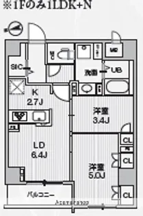 ALIVIS中野【1階】の間取り