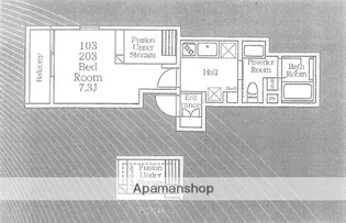 ルピナスガーデン代田【2階】の間取り