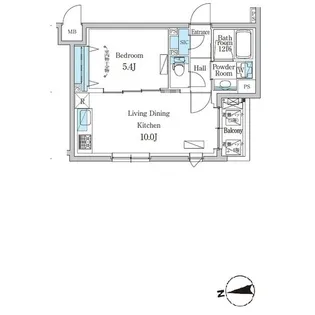 デュオフラッツ千歳船橋【2階】の間取り