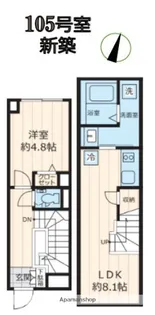 ザ・レジデンス駒沢大学【1階】の間取り
