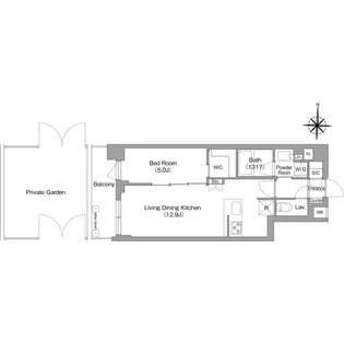 コンフォリア・リヴ永福町【1階】の間取り