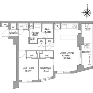 コンフォリア・リヴ永福町【2階】の間取り
