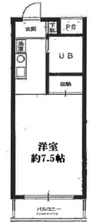 ラビアン上石神井【1階】の間取り
