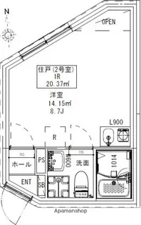 WITH下高井戸【4階】の間取り