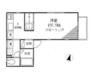 メゾンドボーテ【1階】の間取り