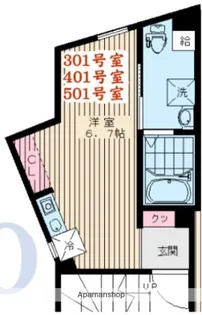 クレドコート荻窪【4階】の間取り