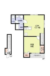 ウィステリア中町【2階】の間取り