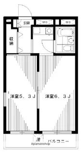NHレジデンス中野【1階】の間取り