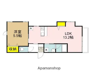 東京都武蔵野市西久保3丁目【マンション】の間取り