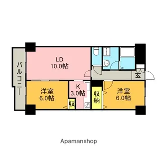 東京都練馬区中村南2丁目【マンション】の間取り