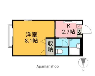 東京都中野区上鷺宮5丁目【アパート】の間取り