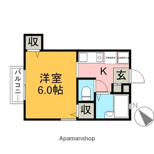 東京都武蔵野市吉祥寺北町4丁目【アパート】の間取り