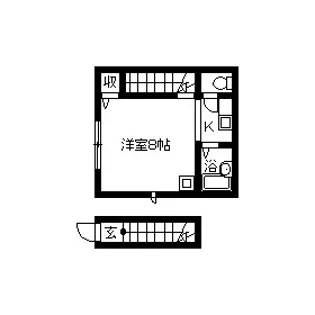 ドエル喜多見【2階】の間取り