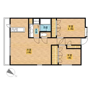 レジディア北新宿【2階】の間取り