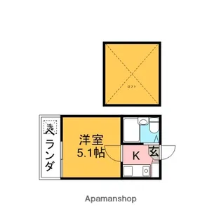 東小金井栄ハイム【1階】の間取り