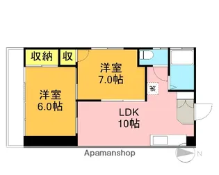 健生ビル【5階】の間取り