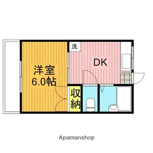 パークサイドハイツ【2階】の間取り