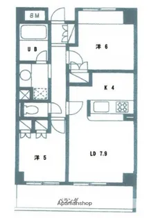フレアコート駒場【2階】の間取り