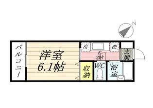 ハイランド経堂【202号室】の間取り