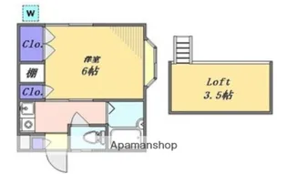 リューズハイムA棟【1階】の間取り
