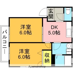 FLAT F フラットF【1階】の間取り