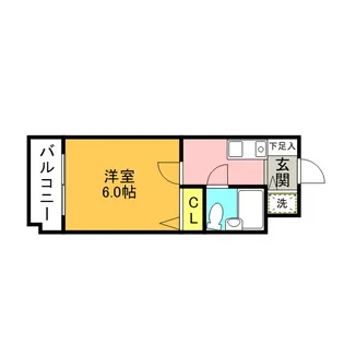 ウィンベルソロ梅ヶ丘【0411号室】の間取り