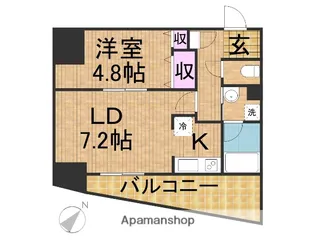 グランディール初台【2階】の間取り