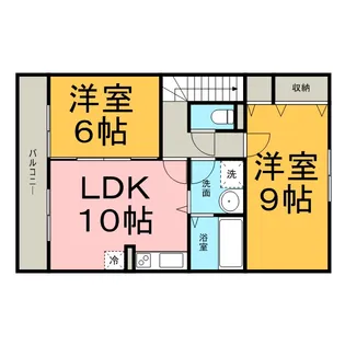 フローラ【2階】の間取り