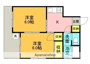 上荻パールハイツ【2階】の間取り