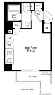 東京都目黒区駒場2丁目【マンション】の間取り