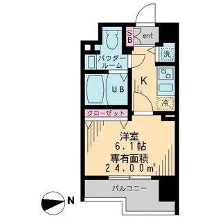 ドゥーエ学芸大学Ⅱ【8階】の間取り