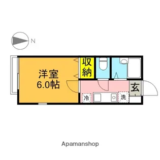 ジュネスミナミ【1階】の間取り