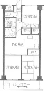 エステート柿の木【2階】の間取り