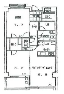 クールセリシエ【3階】の間取り
