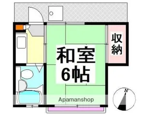 コーポ富紀【2階】の間取り